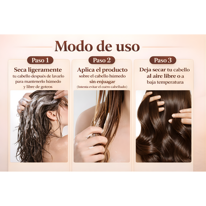 Mascarilla capilar reparadora con colágeno